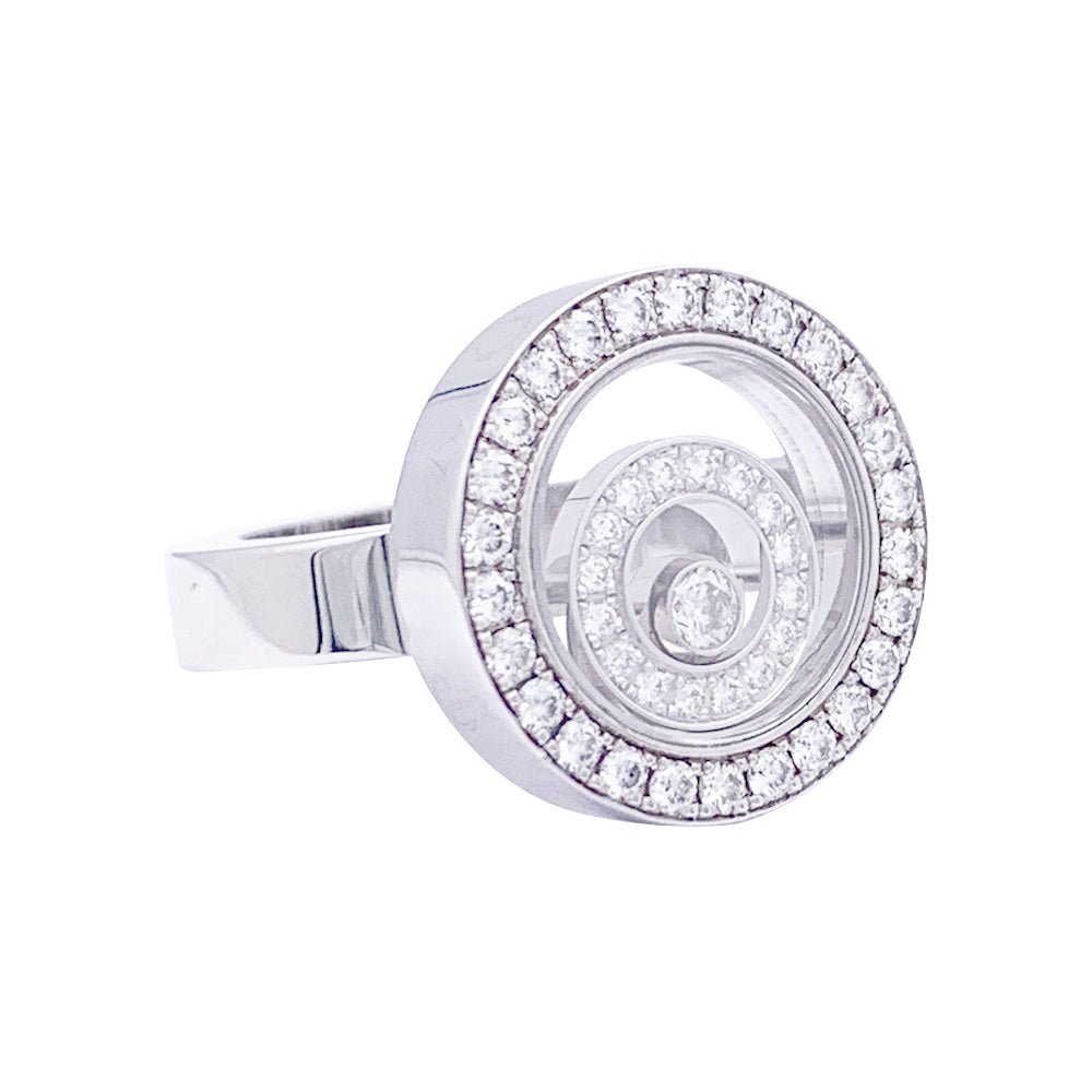 Chopard Happy Spirit ハッピースピリット リング50 CHOPARD “Happy Spirit” ring in white gold and diamonds – Castafiore