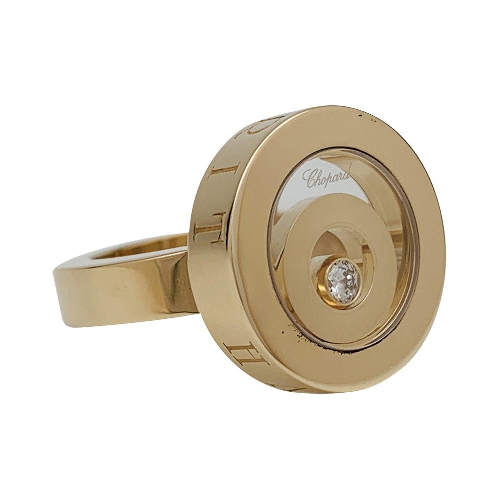 Bague CHOPARD, "Happy Spirit", or jaune, diamant - Castafiore