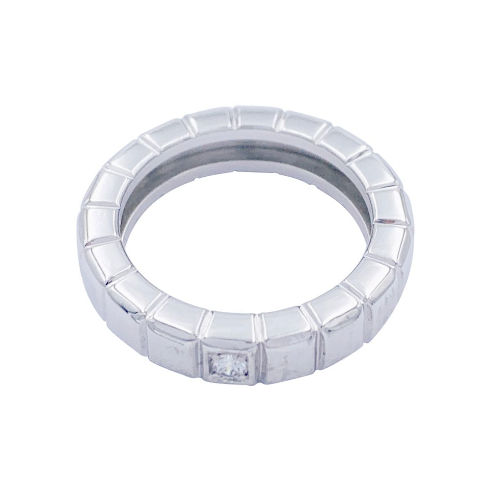Bague Chopard, "Ice Cube", or blanc, diamant - Castafiore