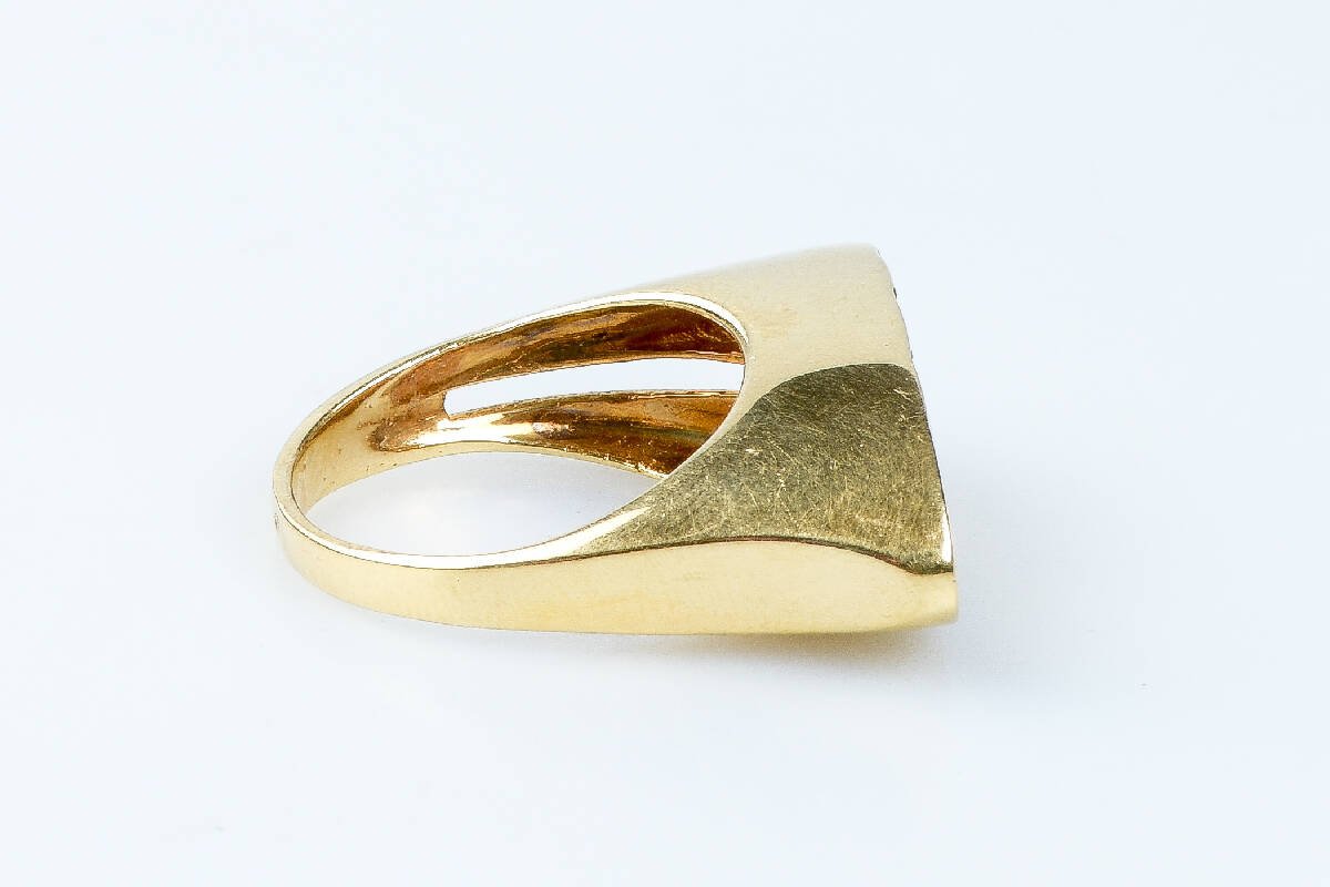 Bague citrine en or jaune 18 carats - Castafiore