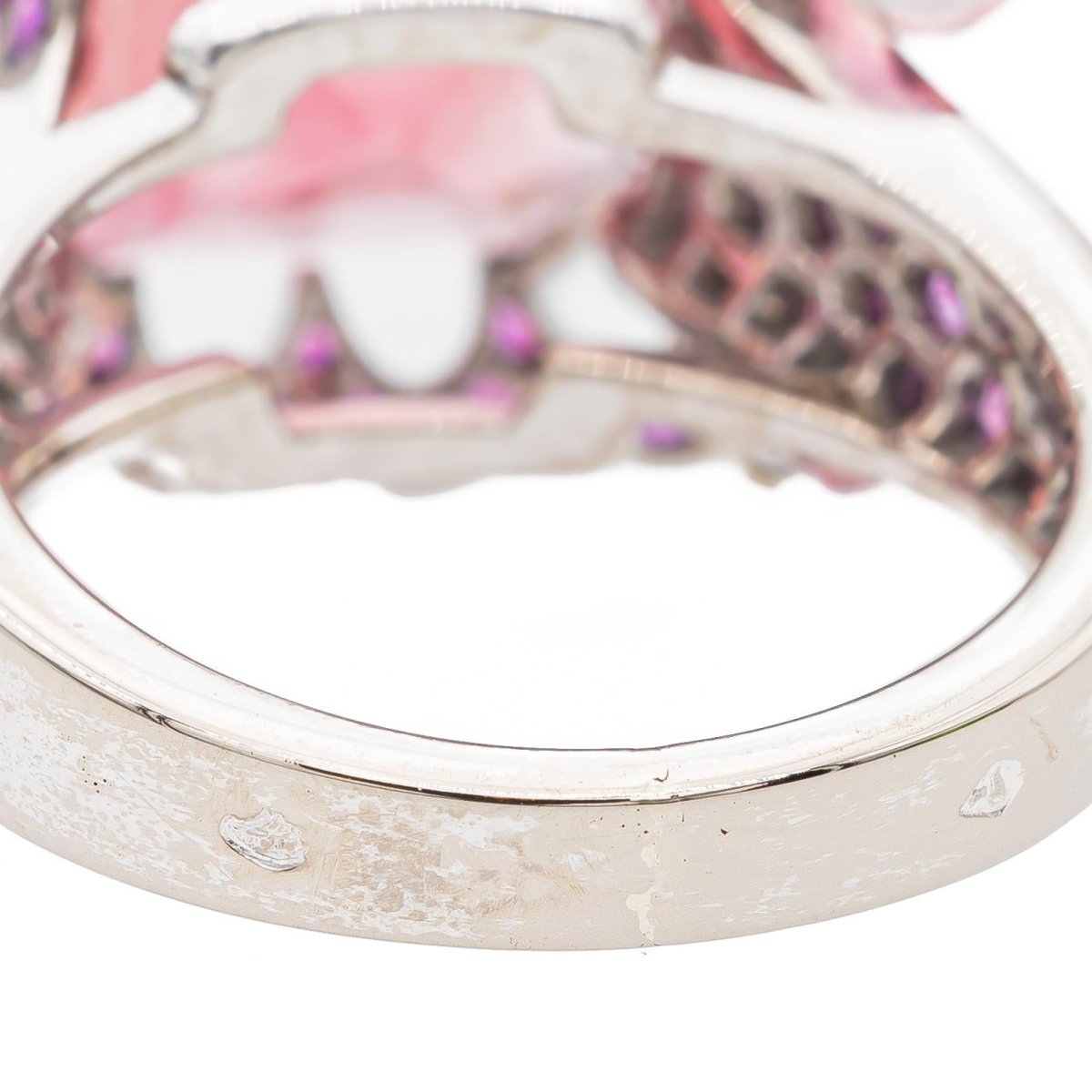 Bague Cocktail BOUCHERON en or blanc et tourmaline - Castafiore