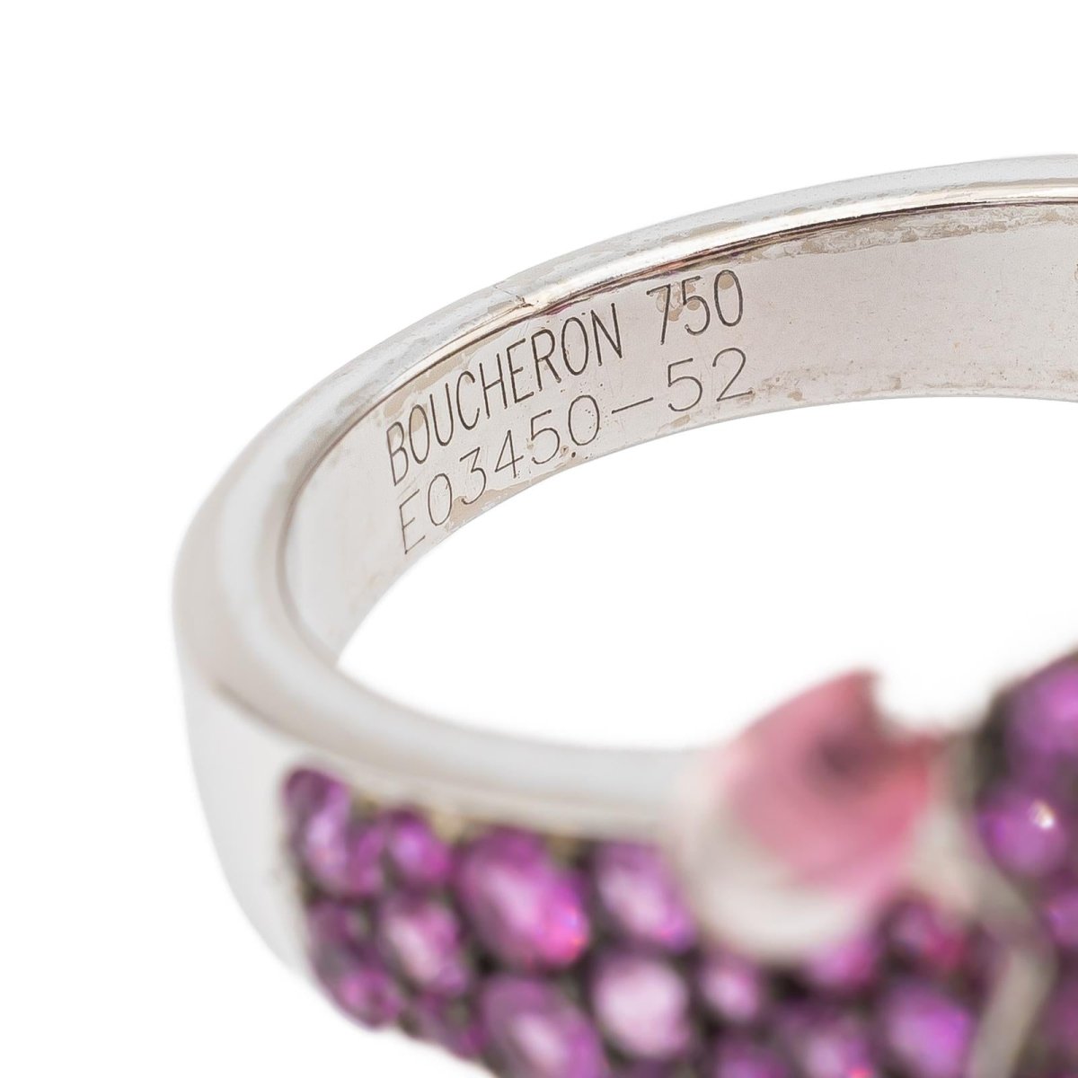 Bague Cocktail BOUCHERON en or blanc et tourmaline - Castafiore