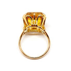 Bague cocktail citrine or jaune 18 carats - Castafiore