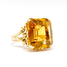 Bague cocktail citrine or jaune 18 carats - Castafiore