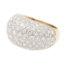 Bague Cocktail en or blanc, or jaune et diamants - Castafiore