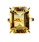 Bague Cocktail en or jaune et citrine - Castafiore