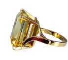 Bague Cocktail en or jaune et citrine - Castafiore