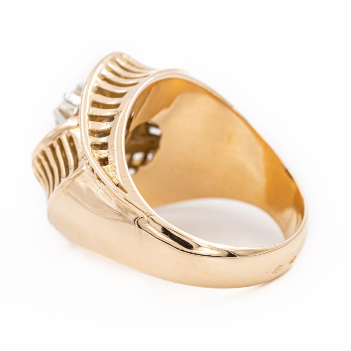 Bague Cocktail en or jaune et diamant - Castafiore