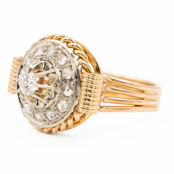 Bague Cocktail en or rose et diamants - Castafiore