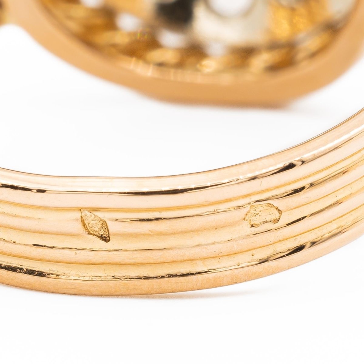 Bague Cocktail en or rose et diamants - Castafiore