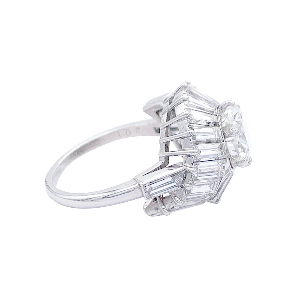 Bague Cocktail en platine et diamants - Castafiore