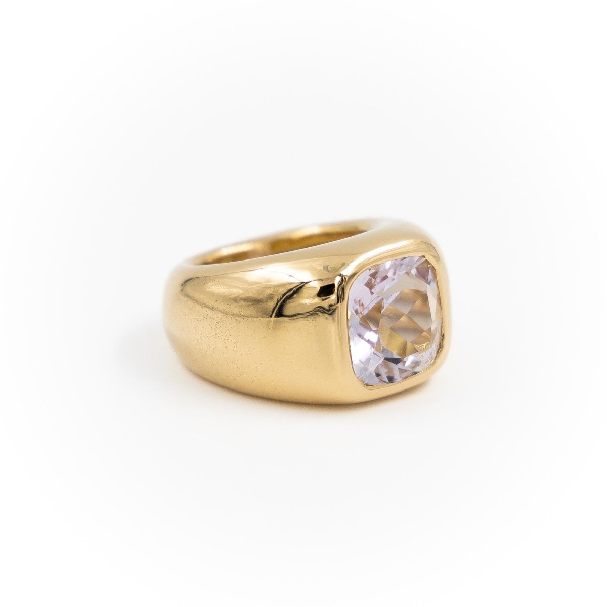 Bague Cocktail Or jaune Améthyste - Castafiore