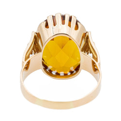 Bague Cocktail Or jaune Citrine - Castafiore