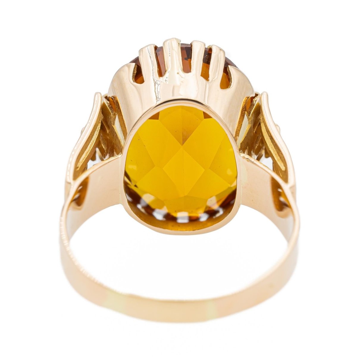 Bague Cocktail Or jaune Citrine - Castafiore