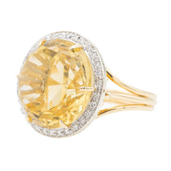Bague Cocktail Or jaune Citrine - Castafiore
