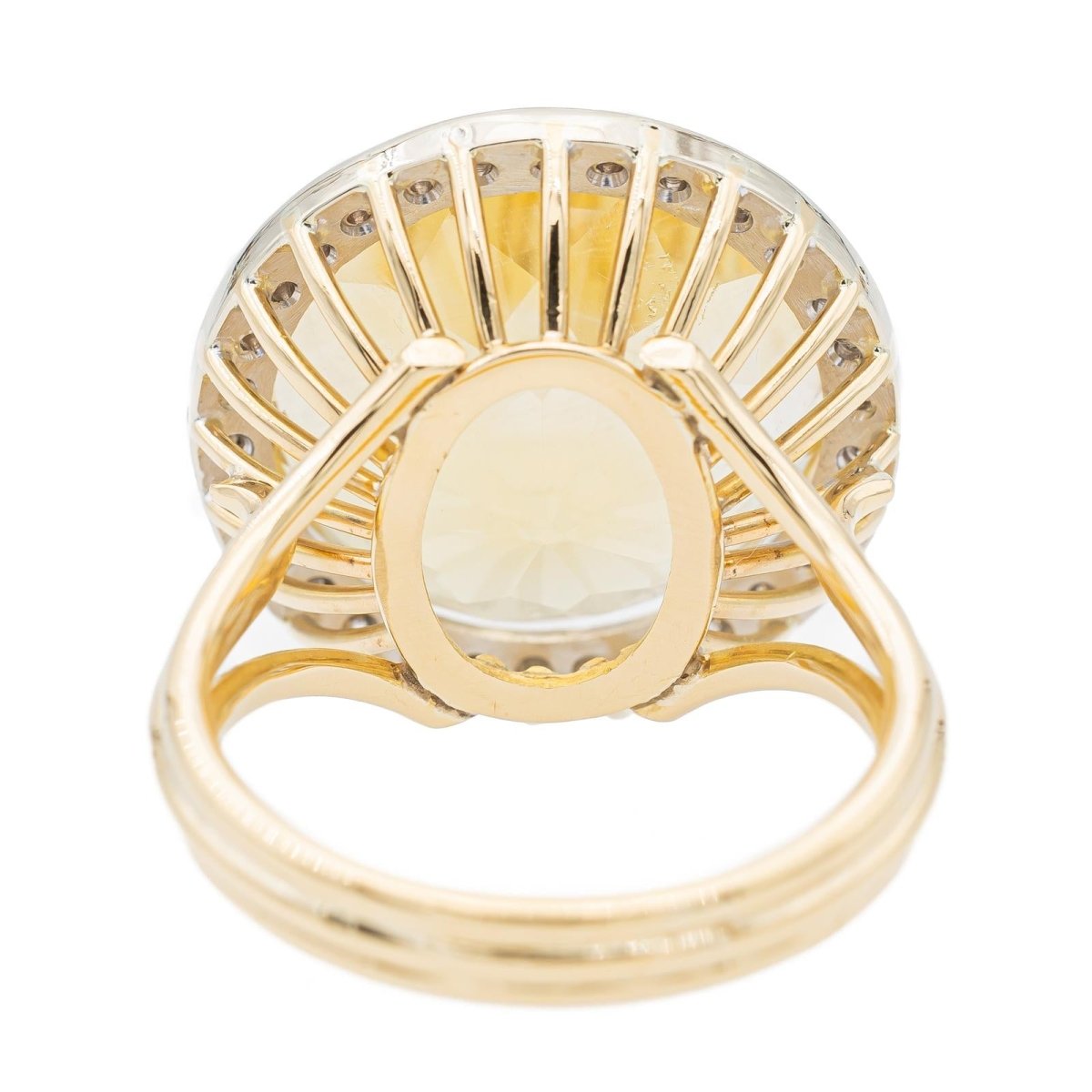 Bague Cocktail Or jaune Citrine - Castafiore