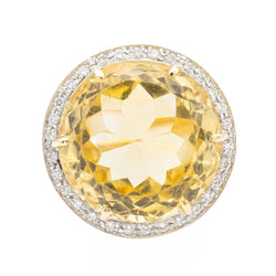 Bague Cocktail Or jaune Citrine - Castafiore