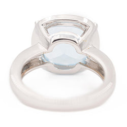 Bague Cocktail POIRAY "Filles Antik" en or blanc et topaze - Castafiore