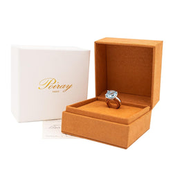 Bague Cocktail POIRAY "Filles Antik" en or blanc et topaze - Castafiore