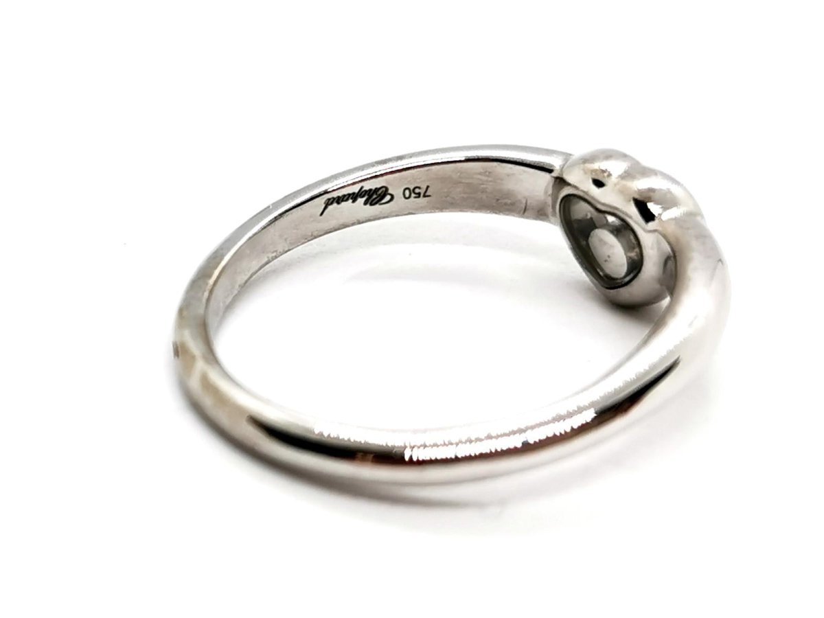 Bague Coeur CHOPARD "Happy Diamonds" en or blanc et diamant - Castafiore