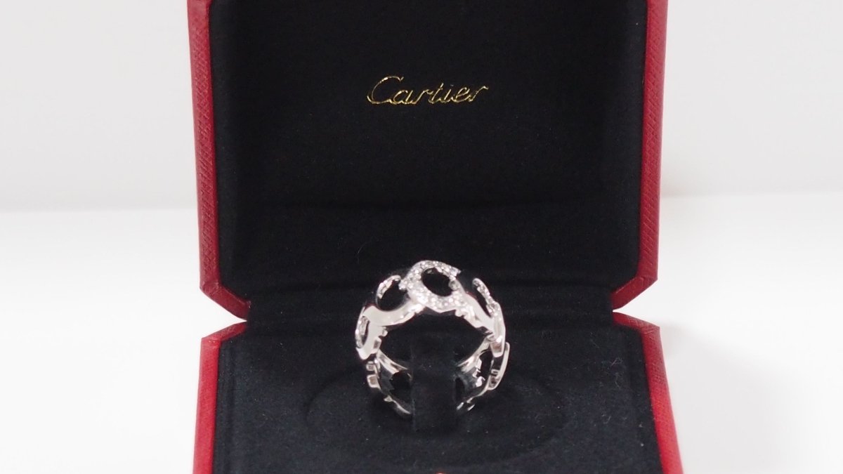 Bague collection C Cartier en or blanc et diamants - Castafiore