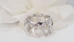 Bague collection C Cartier en or blanc et diamants - Castafiore