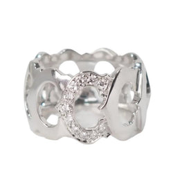 Bague collection C Cartier en or blanc et diamants - Castafiore