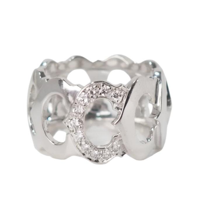 Bague collection C Cartier en or blanc et diamants - Castafiore