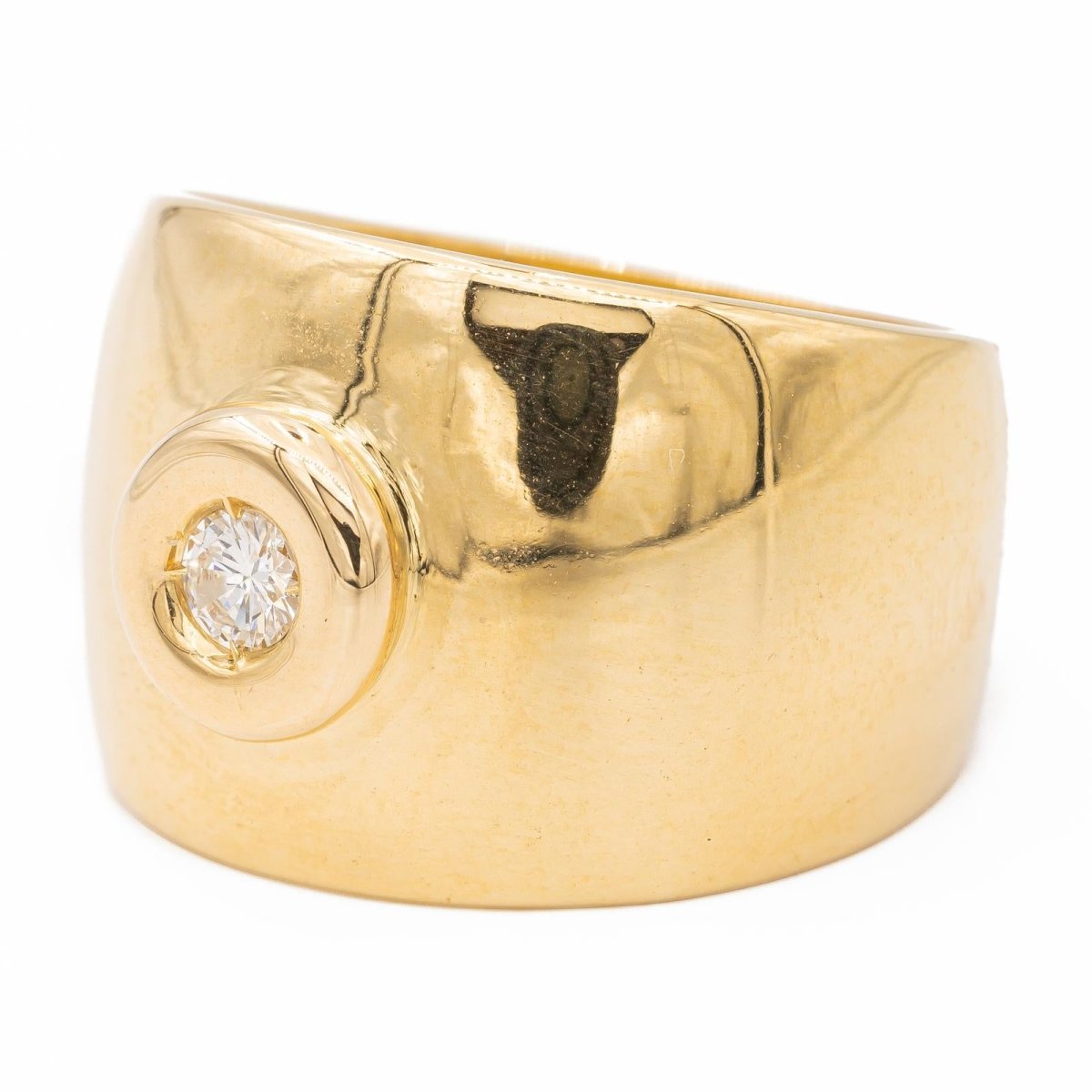 Bague Cordon Or jaune Diamant - Castafiore
