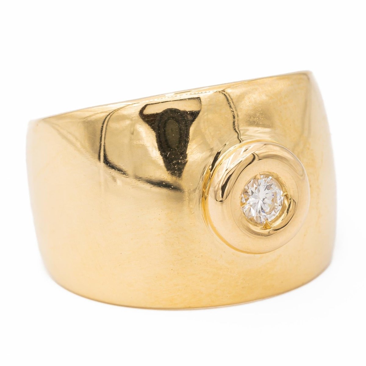 Bague Cordon Or jaune Diamant - Castafiore