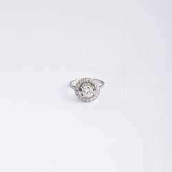 Bague de fiançailles solitaire en diamants - 1910 - Castafiore