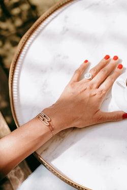 Bague de fiançailles solitaire en diamants - 1910 - Castafiore