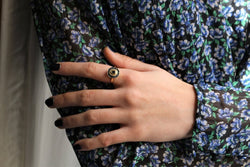 Bague de Style Art Déco Saphirs - Castafiore