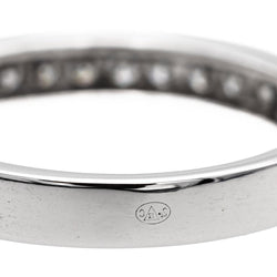 Bague Demi-Alliance en or blanc et diamants - Castafiore