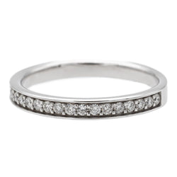 Bague Demi Alliance en or blanc et diamants - Castafiore