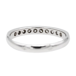 Bague demi alliance en or blanc et diamants - Castafiore