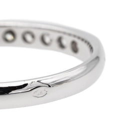 Bague demi alliance en or blanc et diamants - Castafiore