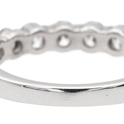 Bague Demi alliance Or blanc Diamant - Castafiore