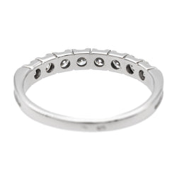 Bague Demi alliance Or blanc Saphir - Castafiore