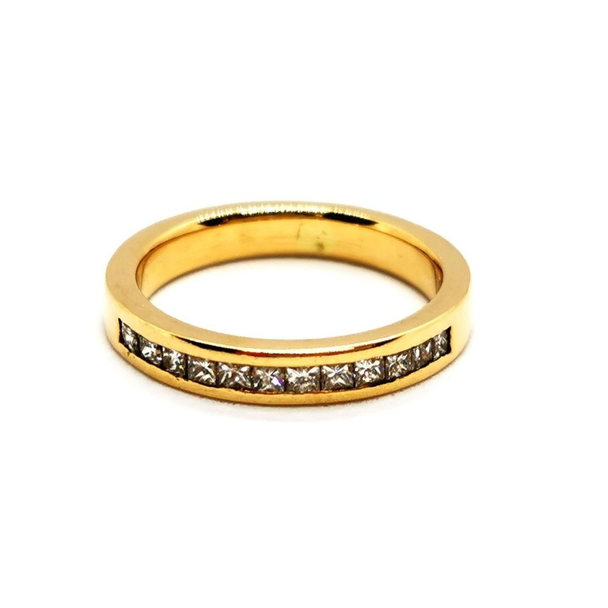 Bague Demi alliance Or jaune Diamant - Castafiore