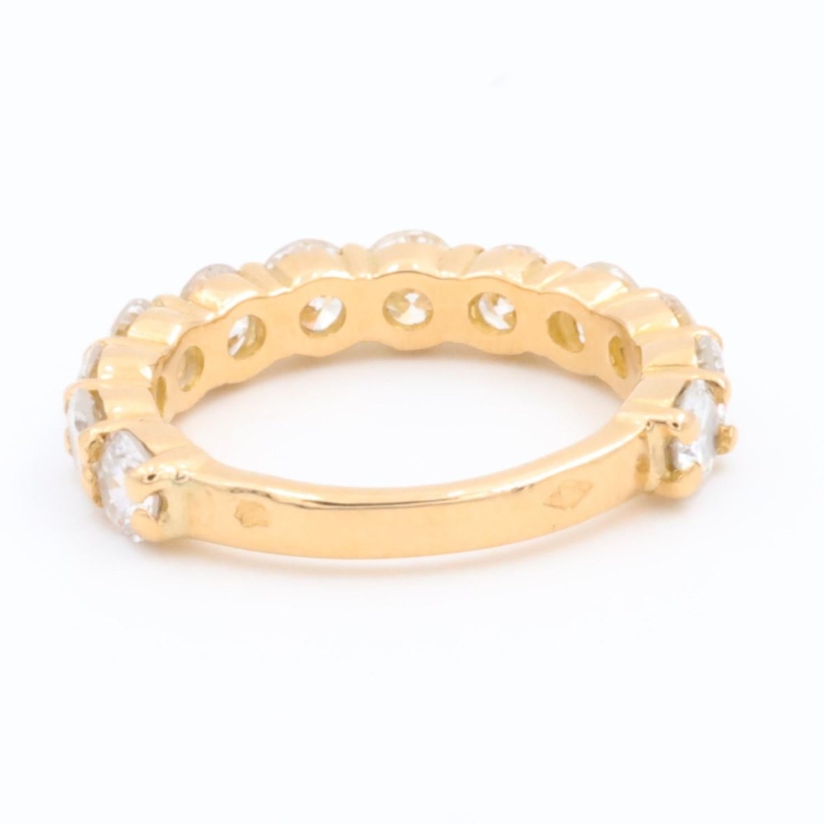 Bague Demi alliance Or jaune Diamant - Castafiore