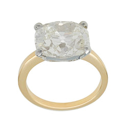 Bague diamant 5,97 carats, or et platine - Castafiore