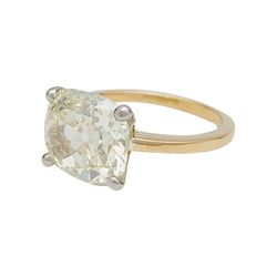 Bague diamant 5,97 carats, or et platine - Castafiore