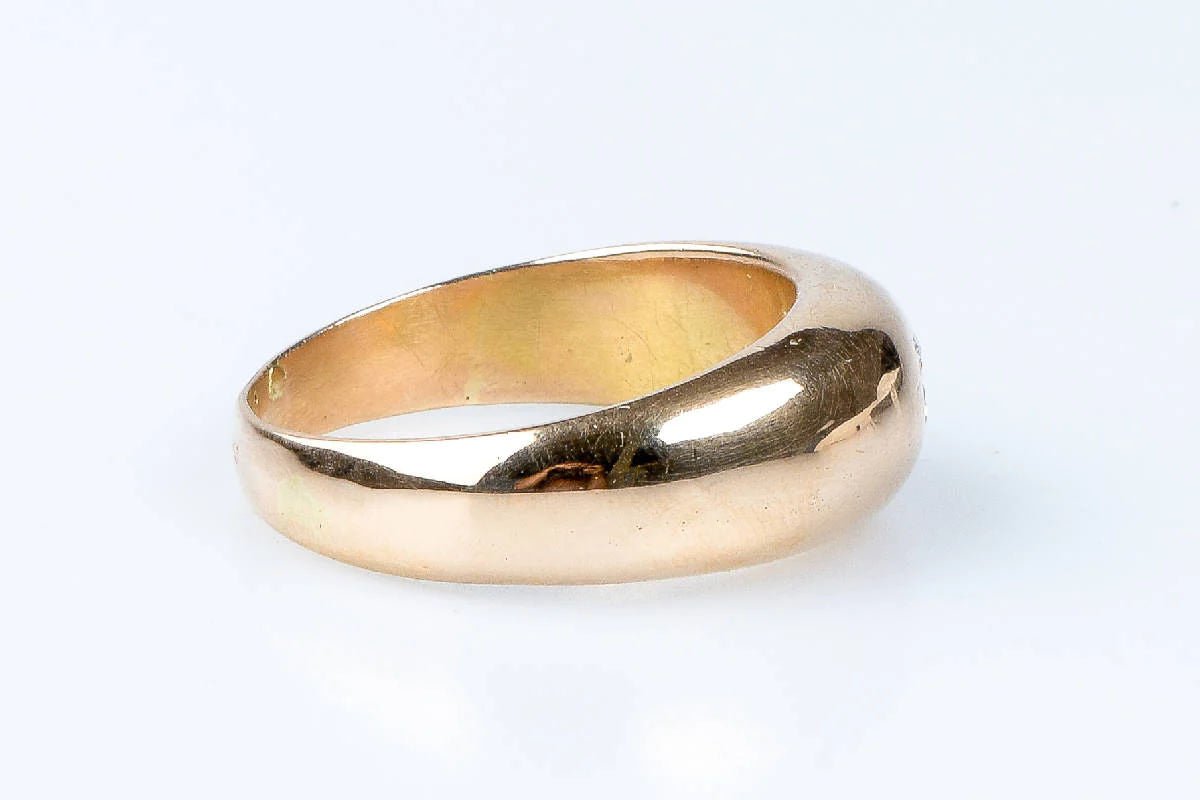 Bague diamant en or jaune 18 carats - Castafiore