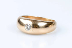 Bague diamant en or jaune 18 carats - Castafiore