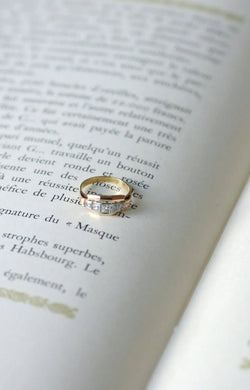 Bague diamants Art Déco bandeau - Castafiore