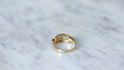 Bague diamants Art Déco bandeau - Castafiore