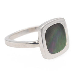 Bague DINH VAN "Impression" en or blanc et nacre - Castafiore