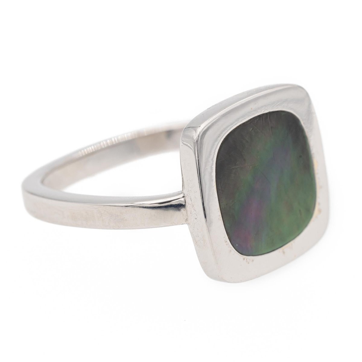 Bague DINH VAN "Impression" en or blanc et nacre - Castafiore