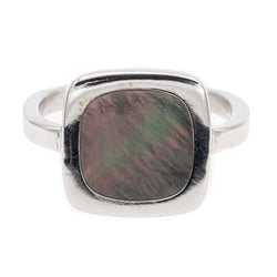 Bague DINH VAN "Impression" en or blanc et nacre - Castafiore